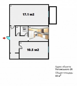 Ухтомського, 26 (г. Кривой Рог, Терновской район) - Продається квартира, 5500 $ - АФНУ