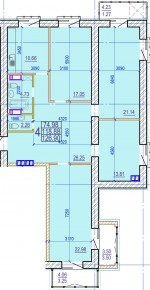 ул. Клочковская, 98а (г. Харьков, Дзержинский район) - Продається квартира в новобудові, 3553200 грн. - АФНУ